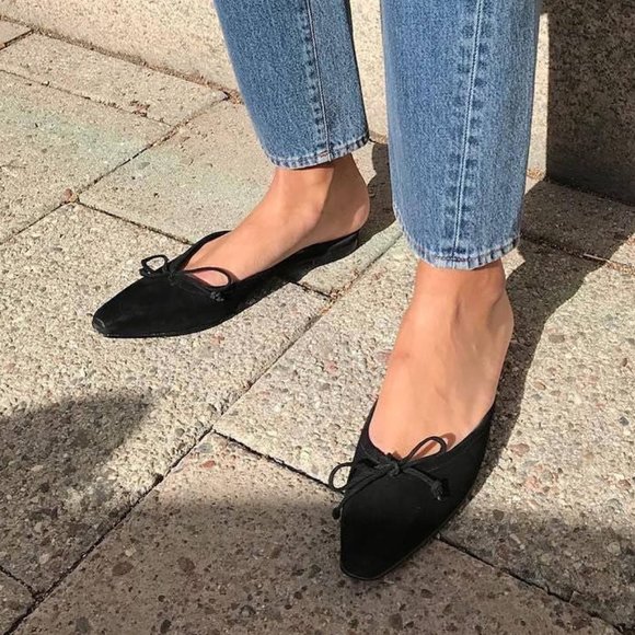 Manolo Blahnik Ballerimu Suede Mules IT40 size - Picture 2 of 8